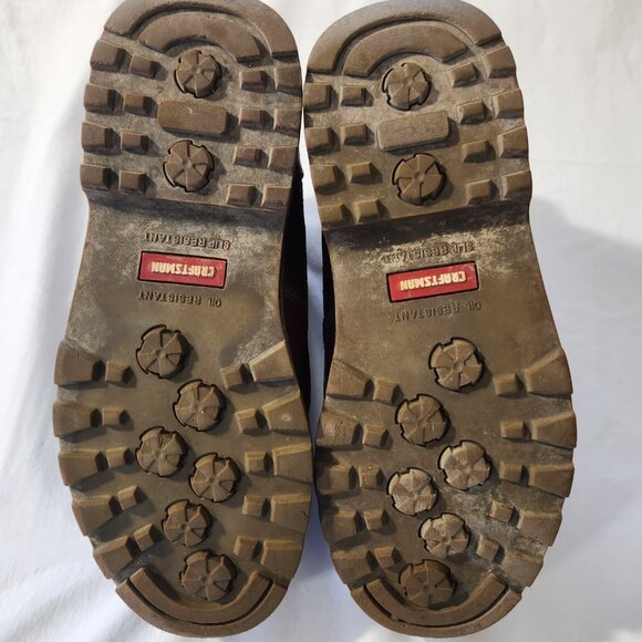 Craftsman Kryptor Men's 11 Wide Brown Steel Toe Waterproof Non Slip Work Boot - Picture 13 of 14